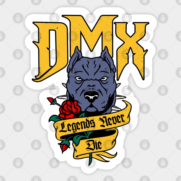 DMX Legends Never Die Color Sticker by Scud"